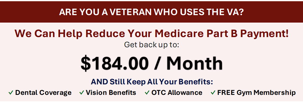 Are you a veteran who uses the VA? Reduce Medicare Part B payment