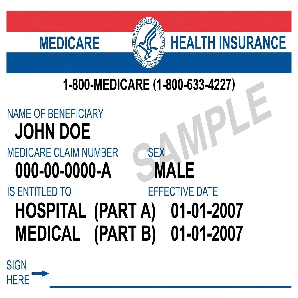 Sample Medicare Card - Have yours ready